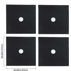 Set 4 folii de protectie reutilizabile pentru plita sau aragaz