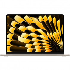 Laptop Apple MacBook Air 13.6&#039;&#039; cu procesor Apple M3, 8 nuclee CPU si 10 nuclee GPU, 24GB, 512GB, Starlight, INT KB