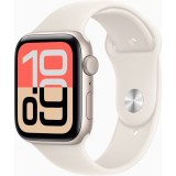 Apple Watch SE 3&nbsp;GPS, 44mm, Starlight Aluminium Case, Starlight Sport Band, S/M