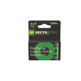 Set 4 baterii reincarcabile AA / R6 GP ReCyko Pro Ni-MH 2000 mAh