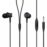 Casti In-Ear Xiaomi Mi Piston Basic, Microfon, Jack 3.5 mm, Negru