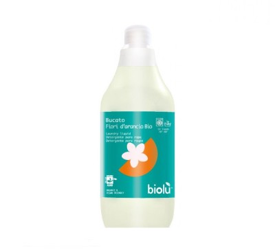 Detergent Ecologic Lichid pentru Rufe Albe si Colorate Portocale Biolu 1L foto