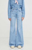 Levi&#039;s jeansi RIBCAGE BELLS femei high waist