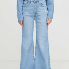 Levi's jeansi RIBCAGE BELLS femei high waist