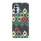 Husa compatibila cu Oppo Find X3 Lite model Vintage aztec art, Silicon, TPU, Viceversa, Transparent, Carcasa