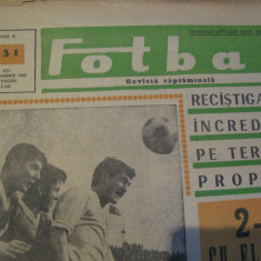 Revista Fotbal nr.131/28 mai 1968-Romania-Elvetia 2-0