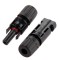 Set conectori panou solar MC4 IP67 mamă/tată &ndash; Negru