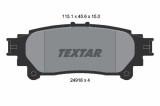 Set placute frana disc Lexus Rx; Toyota Mirai, Prius Plus, Sienna Motor 1.8 Hybrid, 1.8 Hybrid, 3.5 4WD, 350 AWD, 350 AWD, 6x11x15mm, OE 044660D040