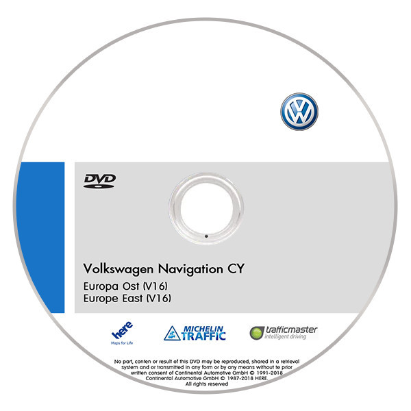DVD harta navigatie Volkswagen RNS 510 Europa East V16 + Software update  5238 | Okazii.ro