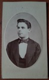 Fotografie tip CDV, barbat, 1874