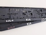 Set suport placute numar inmatriculare auto 3D (fata + spate) Kia NOU