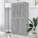 Gossi biblioteca, gri sonoma, 82,5x30,5x150 cm, lemn prelucrat