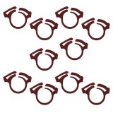 Cumpara ieftin Set 10 x Clips din plastic pentru teava picurare 16 mm, NR-7433, maro