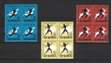 ROMANIA 1957 - CAMPIONATELE DE ATLETISM BUCURESTI, BLOCURI, MNH - LP 439