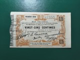 FRANTA 25 CENTIME 1913