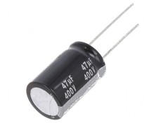 Condensator electrolitic THT 47uF 400VDC &Oslash;16x25mm &plusmn;20%