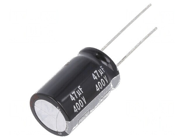 Condensator electrolitic THT 47uF 400VDC &Oslash;16x25mm &plusmn;20%