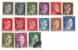 Germania - Hitler - Noi timbre zilnice, 1941-1945 - valori obliterate