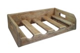 Cumpara ieftin Suport 4 sticle vin lemn maro 46 x 30 x 12 cm
