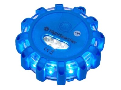 Lampă de avertizare NightSearcher Pulsar AAA IP67 340mm albastru pentru servicii de urgență foto
