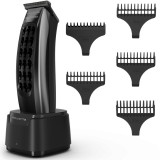 Aparat de tuns Rowenta x Karl Lagerfeld Barber Experience TN185LE0, 6500 rpm, autonomie 90 min, 5 piepteni ficsi de la 1 - 5 mm, lame inox, baza de in
