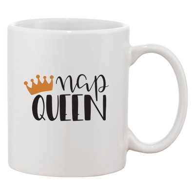 Cana alba personalizata &amp;#039;Nap Queen&amp;#039;, INOVATIX&amp;reg;. 330ml foto
