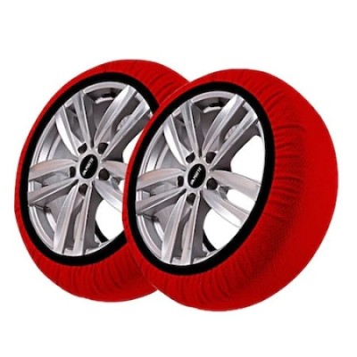 Set 2 huse antiderapantante zapada dimensiuni 205/60 R16, din tesatura sintetica eficienta pe zapada si gheata, capacitate de autocentrare in mers foto
