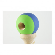 Kendama Krom Rubber Stripe Green W. Blue foto