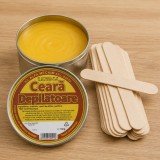 Cumpara ieftin Ceara depilatoare naturala 150 g, pentru epilare corporala, utilizare dupa incalzire, aderenta ridicata, pentru acasa si salon