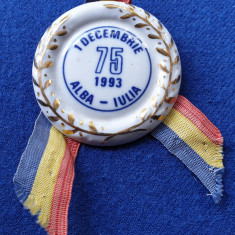 Medalia 1 Decembrie 1993 ALBA IULIA medalie aniversare 75 ani de la Marea Unire