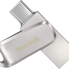 Stick USB SanDisk Ultra Dual Drive Luxe, 512GB, USB 3.0/USB Type-C (Argintiu)