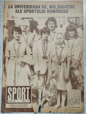 Revista SPORT nr. 7 - Iulie 1983 - U. Craiova, Dinamo Bucuresti, Dunarea Galati foto