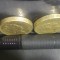 one pound 1987,Decus et Tutanem,batere inversa pe muchie.