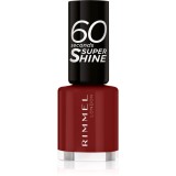 Rimmel 60 Seconds Super Shine lac de unghii culoare 320 Rapid Ruby 8 ml