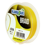 Fir Textil Kamasaki Braid, Yellow, 100m (Diametru fir: 0.22 mm)