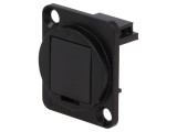 Capac de protec&Aring;&pound;ie XLR negru metalic, 19x24mm, CLIFF