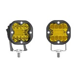 Set 2 x proiectoare auto, 66W/proiector, LED galben, Universal