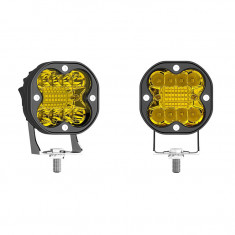 Set 2 x proiectoare auto, 66W/proiector, LED galben