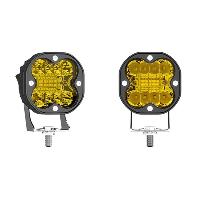 Set 2 x proiectoare auto, 66W/proiector, LED galben