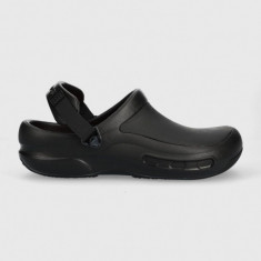 Crocs papuci Bistro Pro Lite Ride Clog femei, culoarea negru 204044