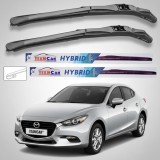 Cumpara ieftin Ștergătoare Mazda 3 BN Facelift Sedan 2016-2019 | Set Față Hibrid &ndash; TeamCar&reg;