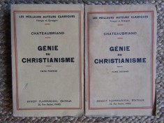 GENIE DU CHRISTIANISME - 2 Vol. - Rene de Chateaubriand foto