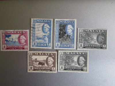 MALAYA SERIE STAMPILATA=209 foto