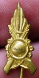 I.118 INSIGNA MILITARA ITALIA STICKPIN INFANTERIE h20mm MINIATURA, Europa