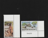 Polynesia 1989 - Ocupatii, flora, nuci de cocos, serie 2 valori, MNH,Mi.525-526, cota 53
