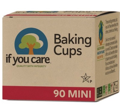 Hartie de copt briose nealbita, fara clor, compostabila, 90 buc., MINI, If You Care foto