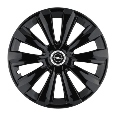 Set 4 Capace Roti, potrivite jantelor de R15, pentru Opel, model delta negru foto