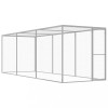 VidaXL Cușcă pentru pisici, 4,5 x 1,5 x 1,5 m, oțel galvanizat