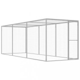 VidaXL Cușcă pentru pisici, 4,5 x 1,5 x 1,5 m, oțel galvanizat