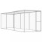 vidaXL Cușcă pentru pisici, 4,5 x 1,5 x 1,5 m, oțel galvanizat